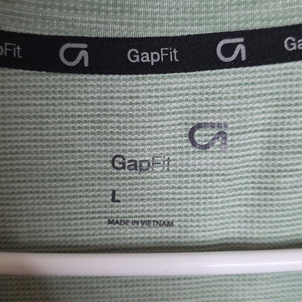 GAP Fit Light Green Short Sleeve Tee Sz Large - Picture 2 of 4